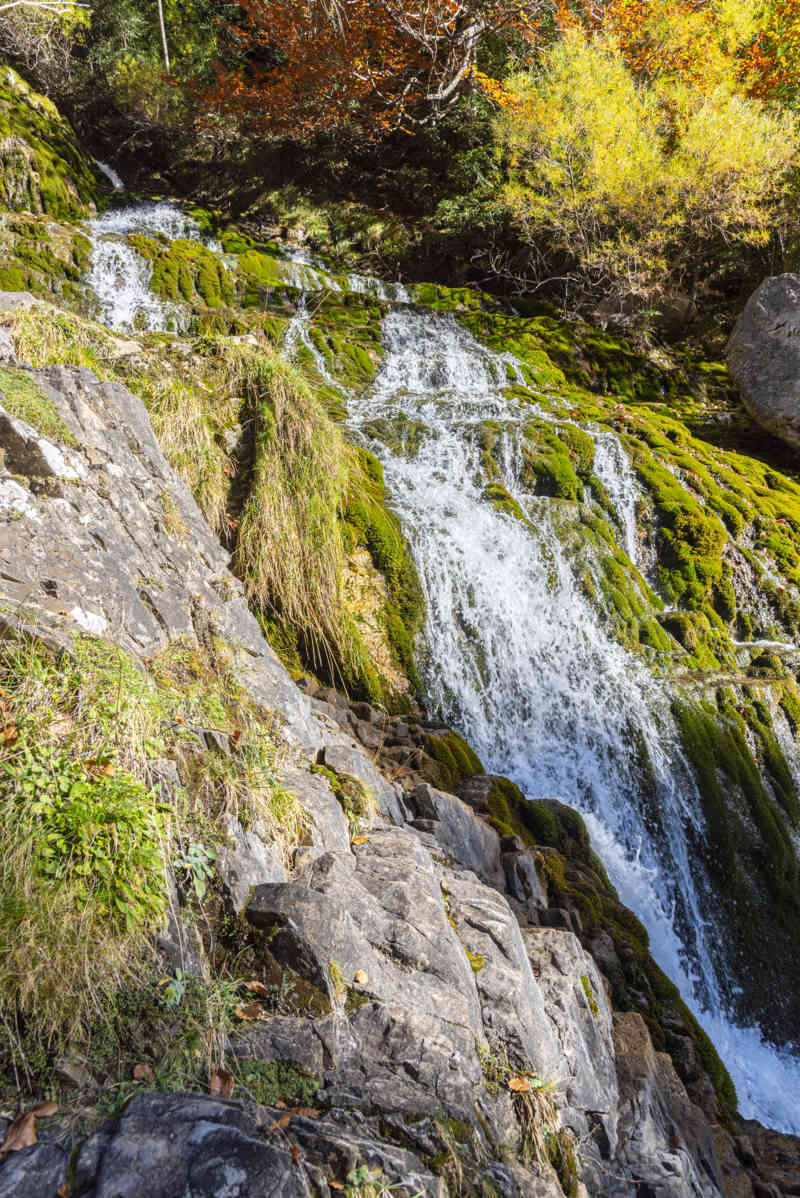 Huesca - parque nacional de Ordesa y Monte Perdido - valle de Escuaín 24 - garganta de Escuaín - Surgencia del rio Yaga.jpg